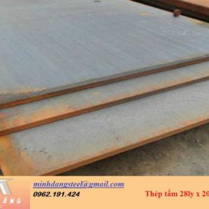Thép tấm 28ly x 2000 x 6000