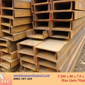 Thép hình U200x80x7.5x11x12000