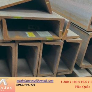 Thép hình U380x100x10.5x16x12000