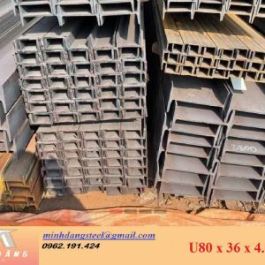 Thép hình U80x36x4.0x6000