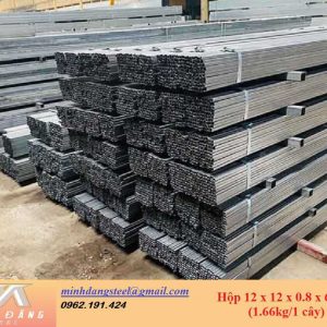Thép hộp đen/mạ kẽm 12x12x0.8x6000