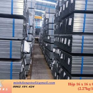 Thép hộp đen/mạ kẽm 16x16x0.8x6000