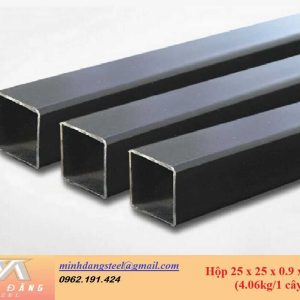 Thép hộp đen/mạ kẽm 25x25x0.9x6000