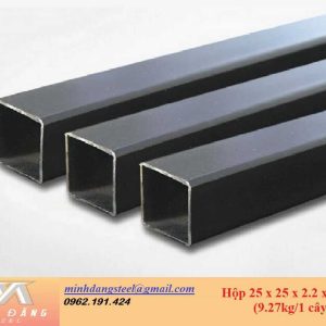 Thép hộp đen/mạ kẽm 25x25x2.2x6000
