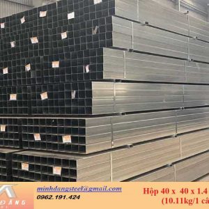 Thép hộp đen/mạ kẽm 40x40x1.4x6000