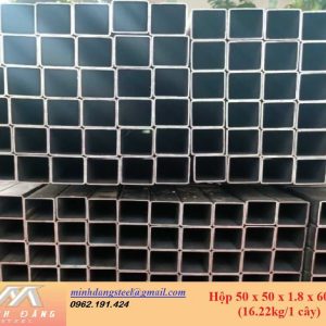 Thép hộp đen/mạ kẽm 50x50x1.8x6000