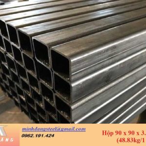 Thép hộp đen/mạ kẽm 90x90x3.0x6000